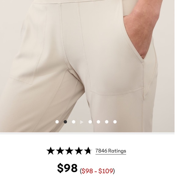 Athleta high rise Venice jogger black womens L $99 zip pockets athletic - Picture 2 of 8